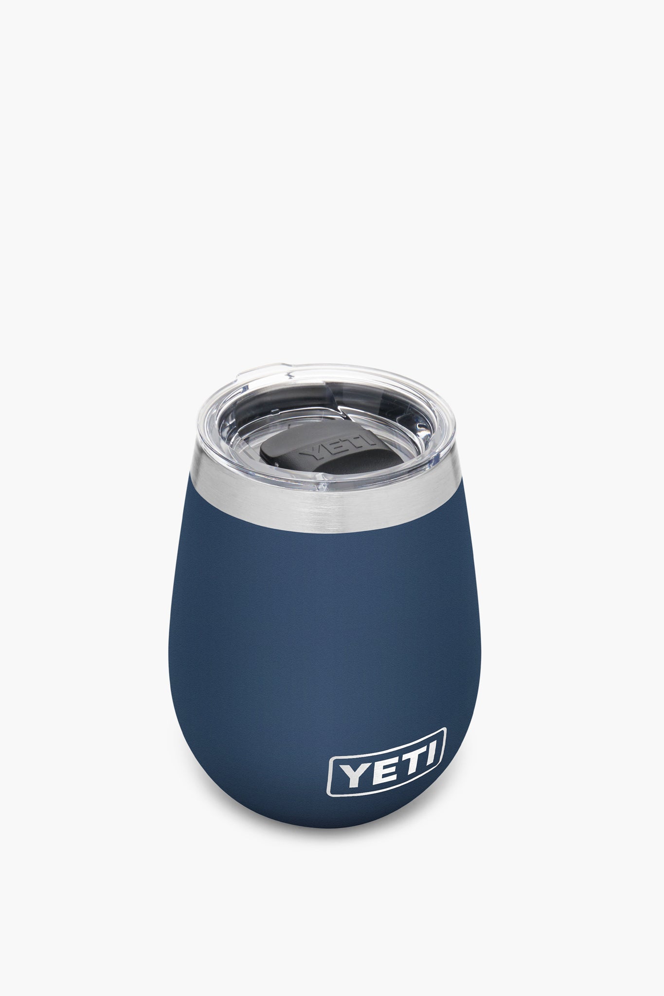 Navy Rambler 10oz Wine Tumbler with MagSlider Lid