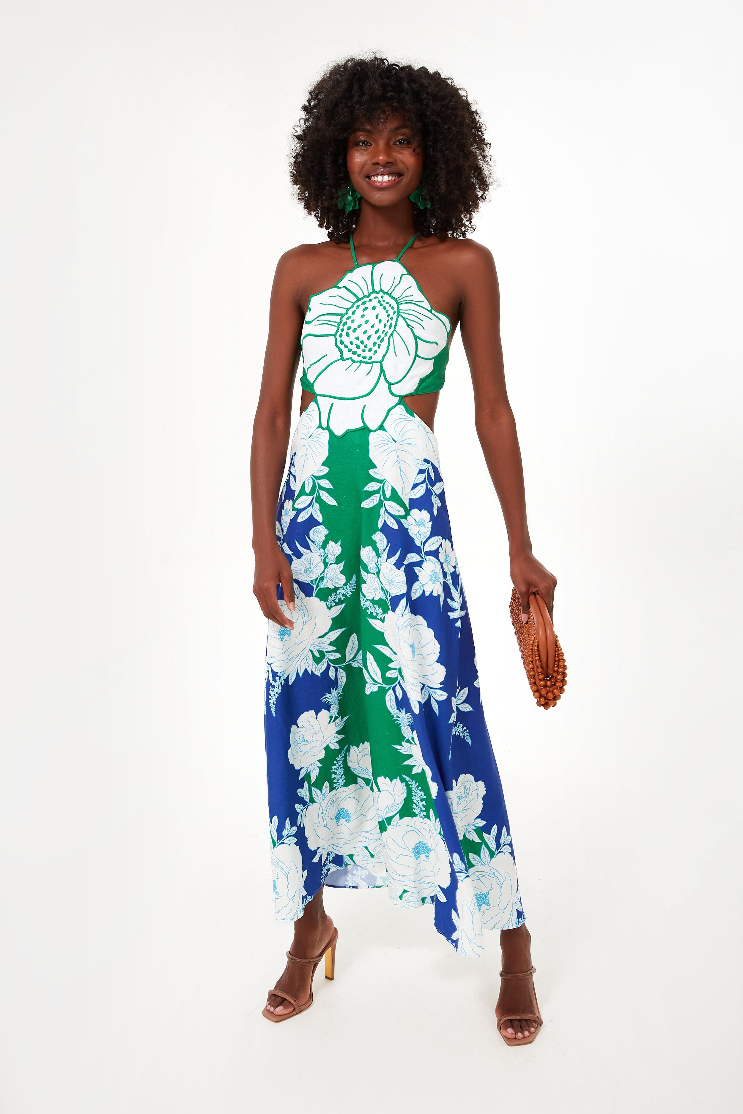 Soft Garden Blue Flower Maxi Dress | Farm Rio | Tuckernuck