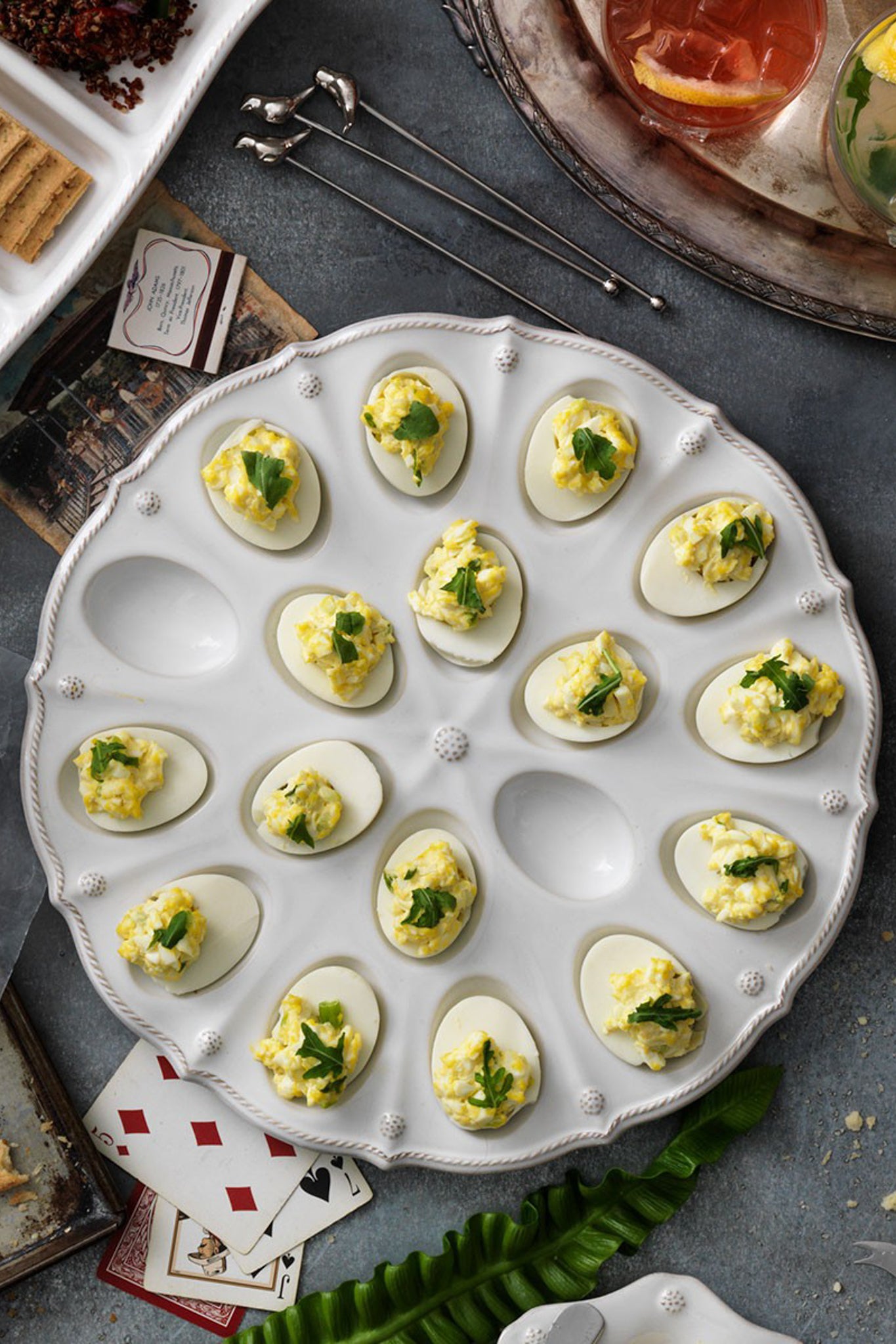 Berry and Thread Deviled Egg Platter