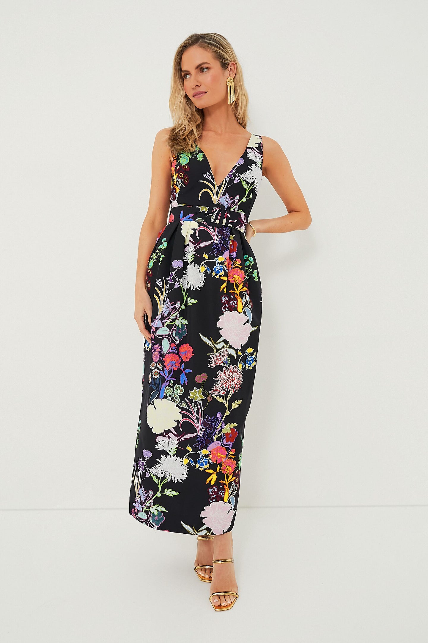 Gold Box Chain Ryan Earrings