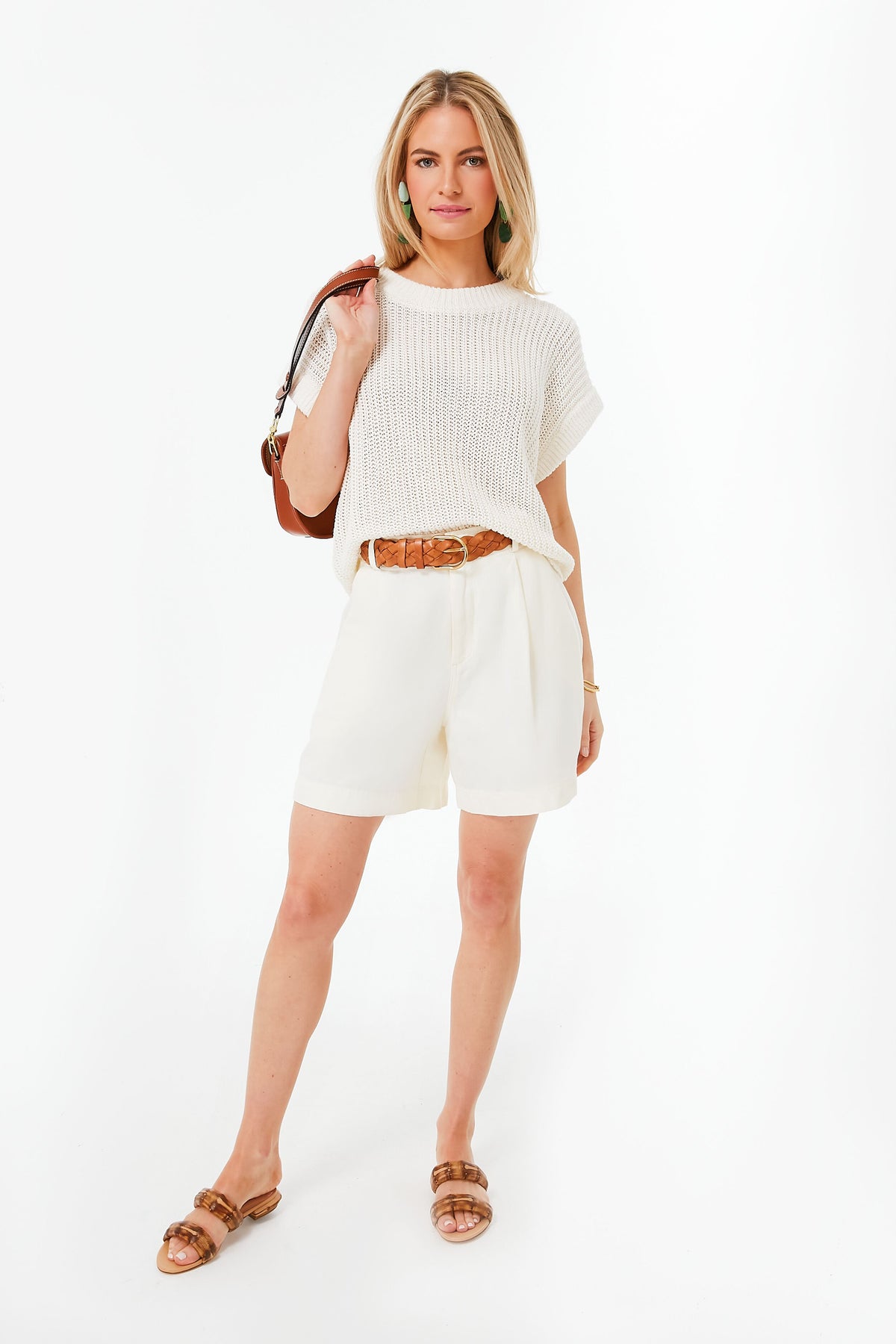 Cream Oliva Linen Vest