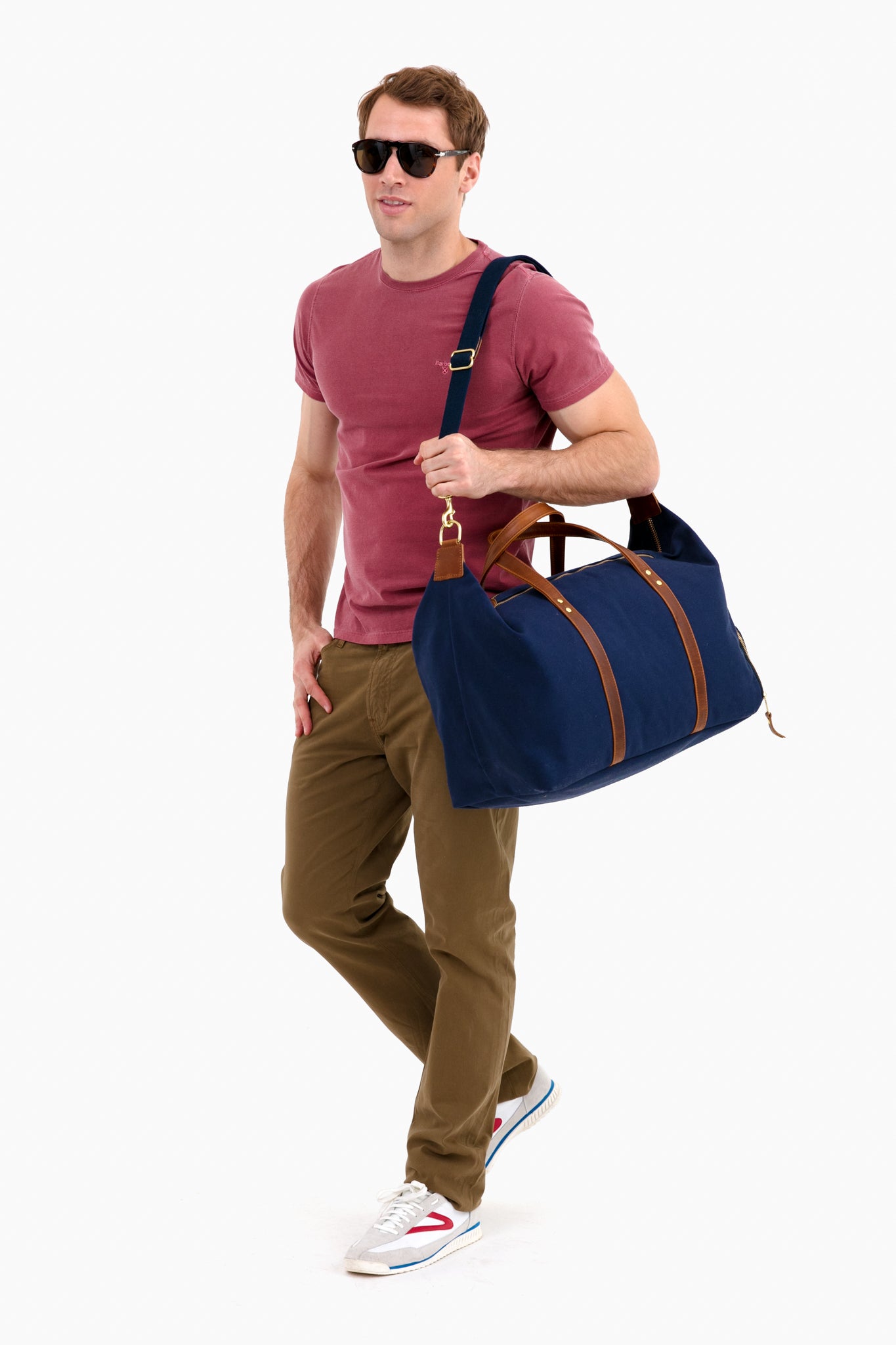 Navy Canvas Heritage Weekender Duffel | Hudson Sutler