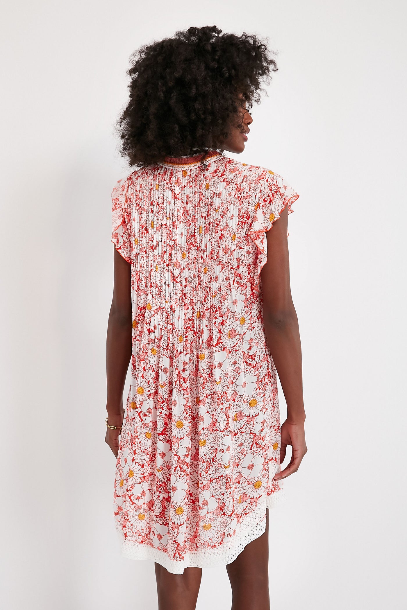 Orange Mid 70s Garden Sasha Mini Dress