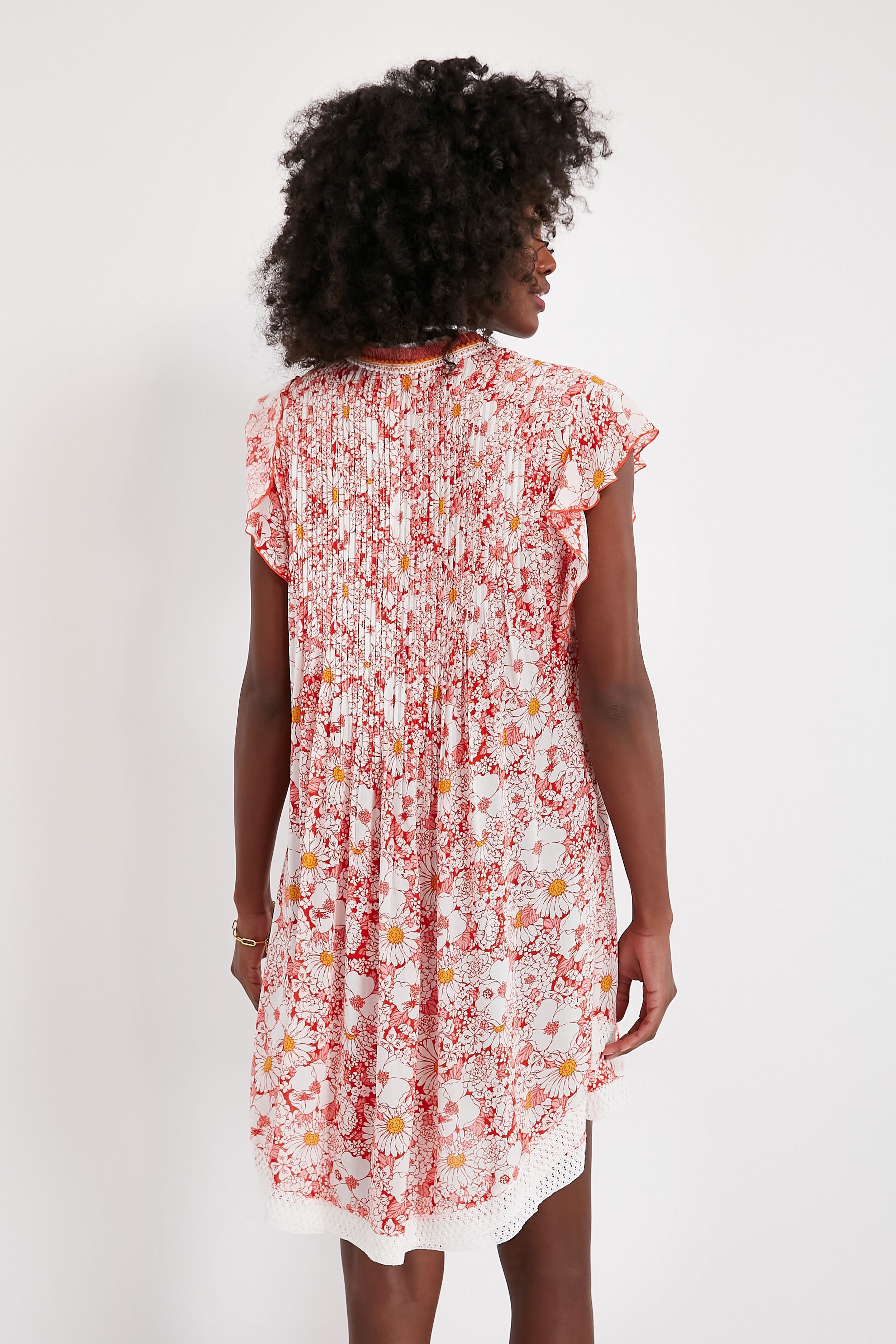 Orange Mid 70s Garden Sasha Mini Dress