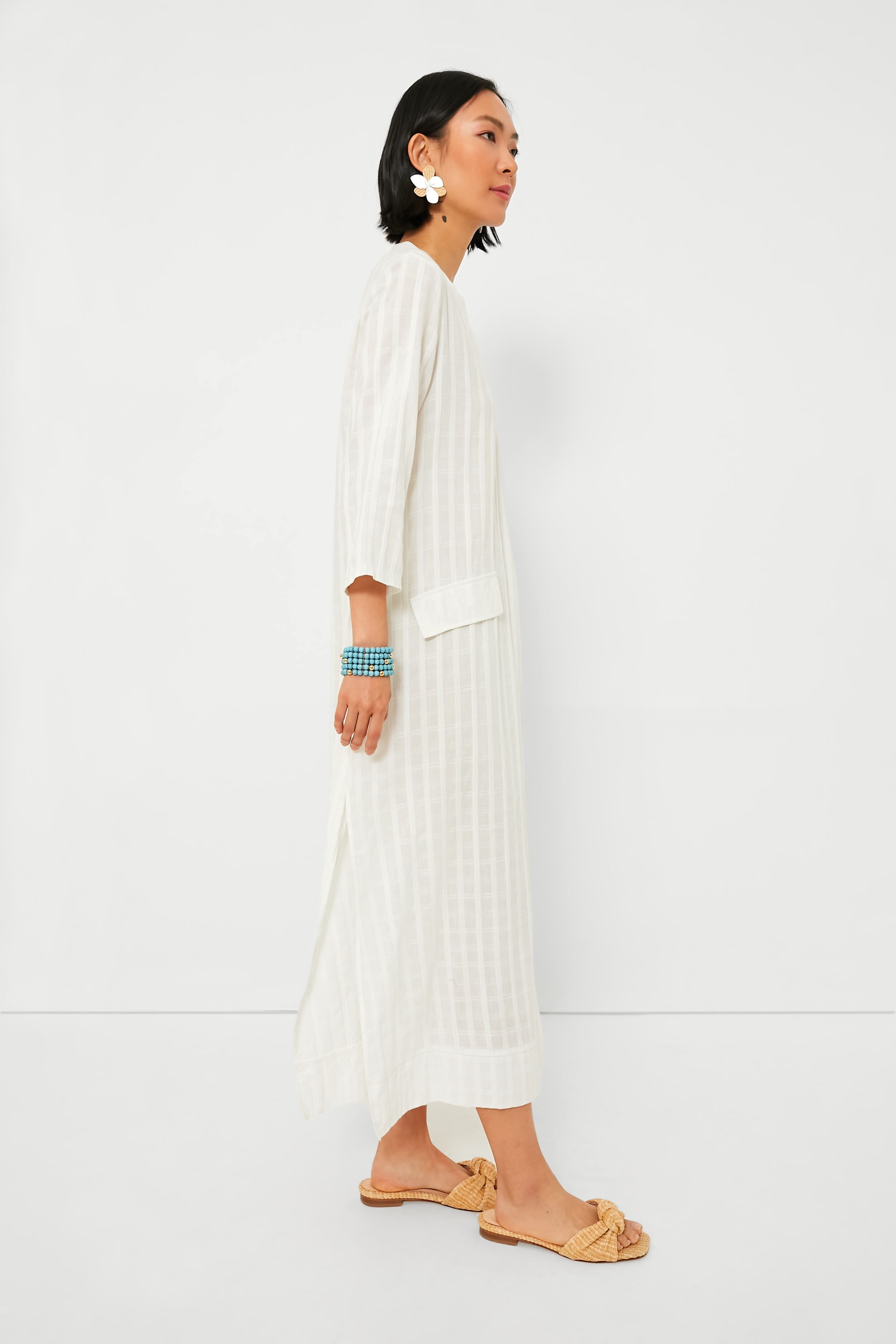 White Carolina Caftan