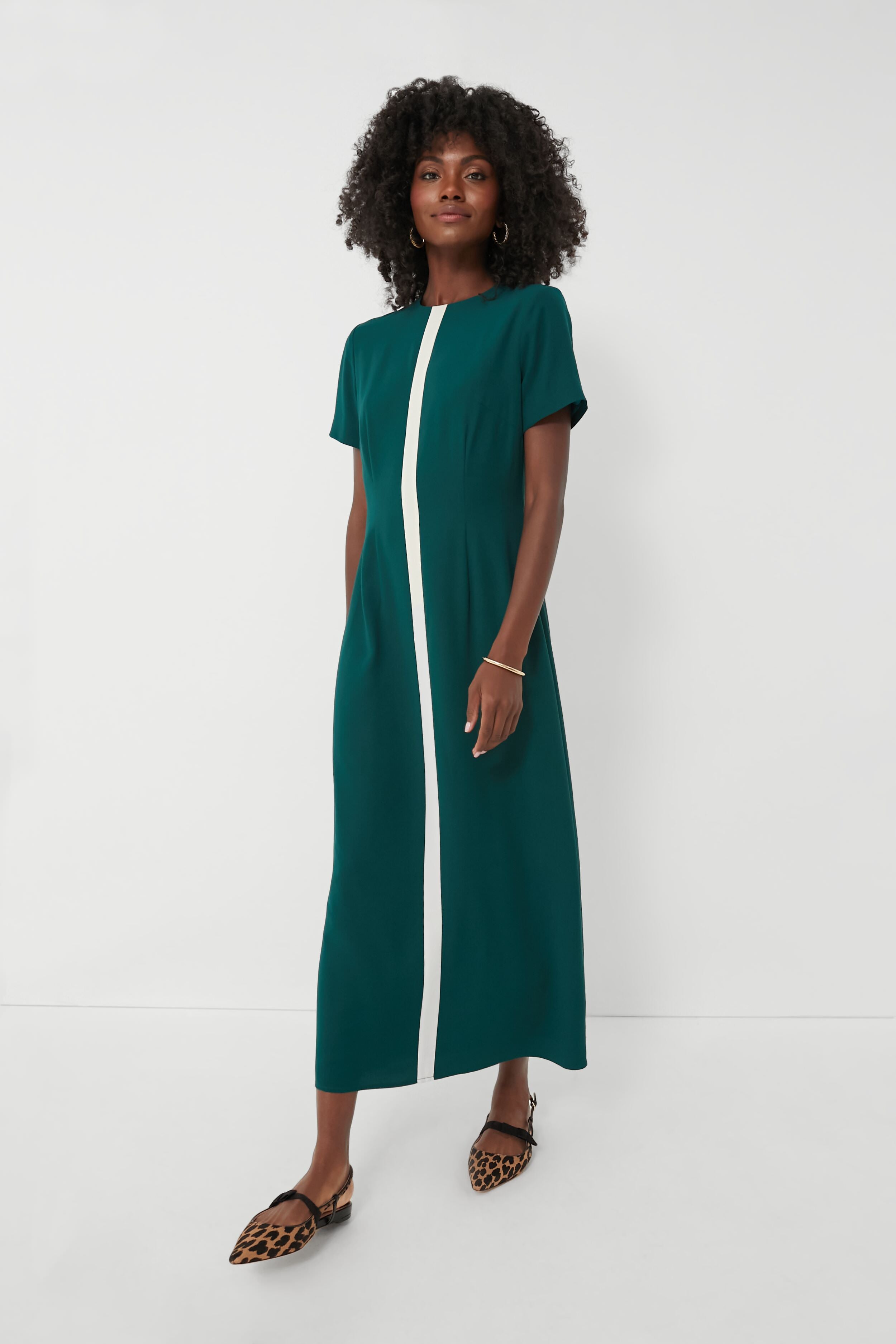 Emerald green outlet t shirt dress