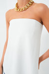 Strapless Ivory Crepe Marin Top