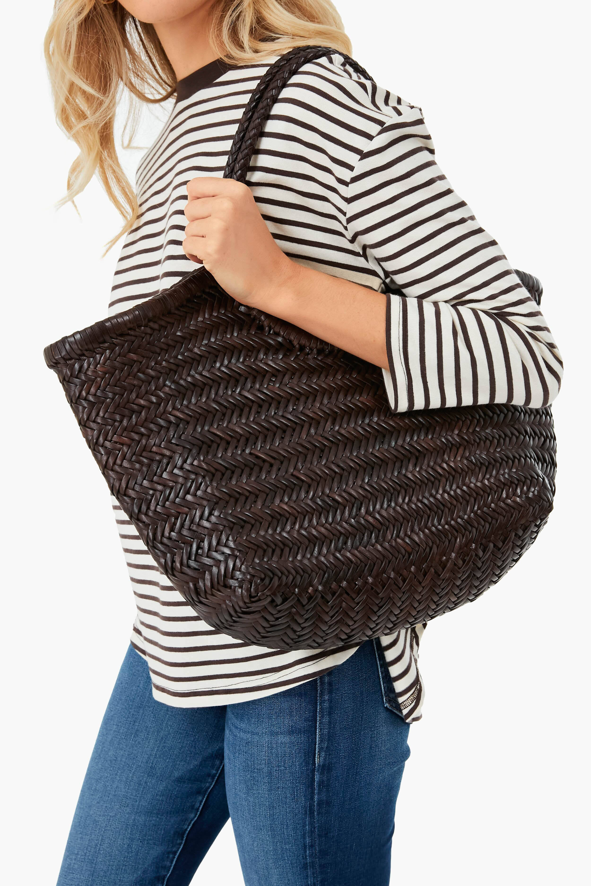 Dark Brown Big Nantucket Basket