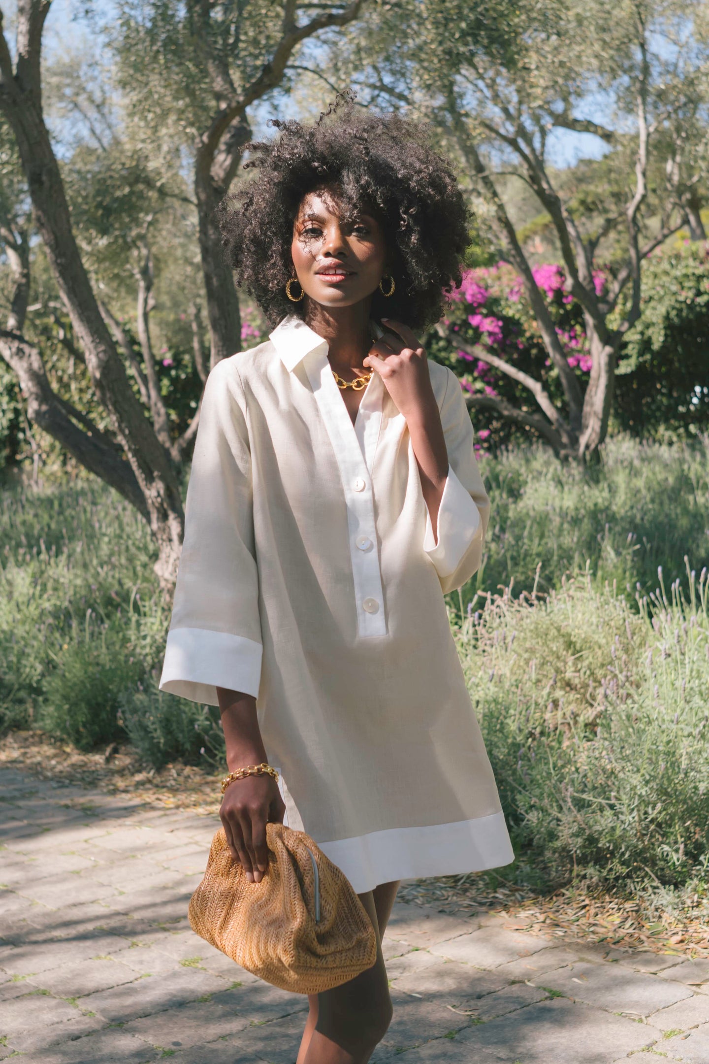 Champagne Collier Dress