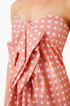 Blush White Polka Dot Kaia Dress