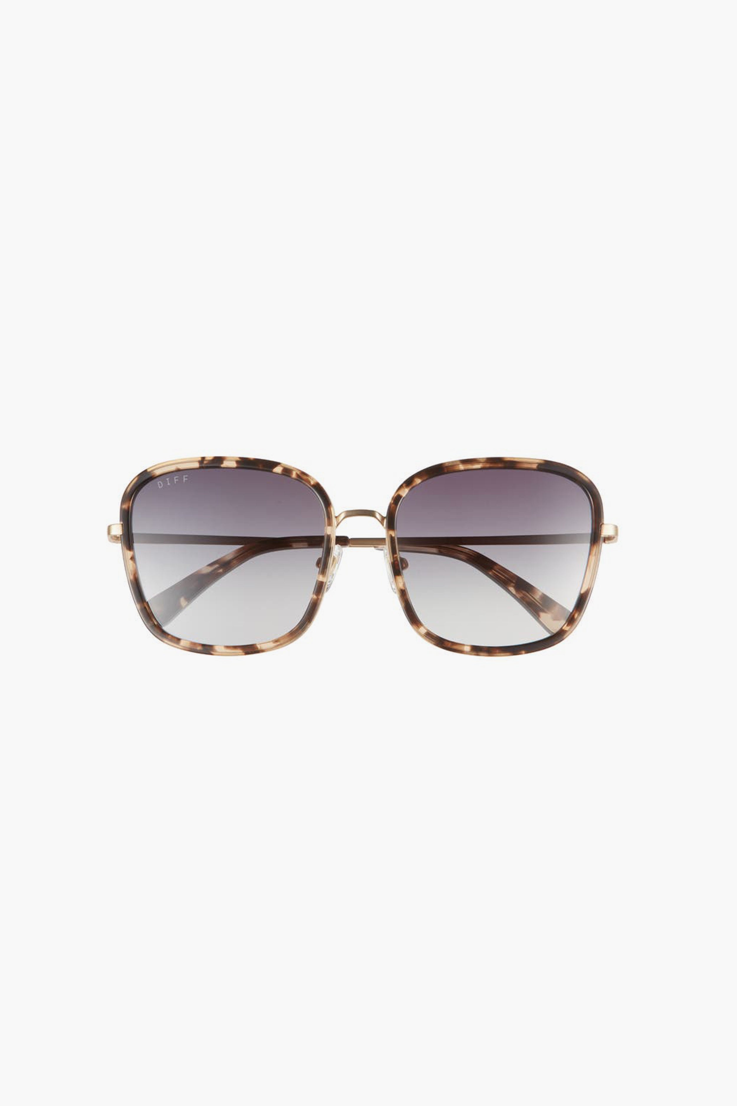 Espresso Tortoise Gradient Genevieve Sunglasses | DIFF Eyewear
