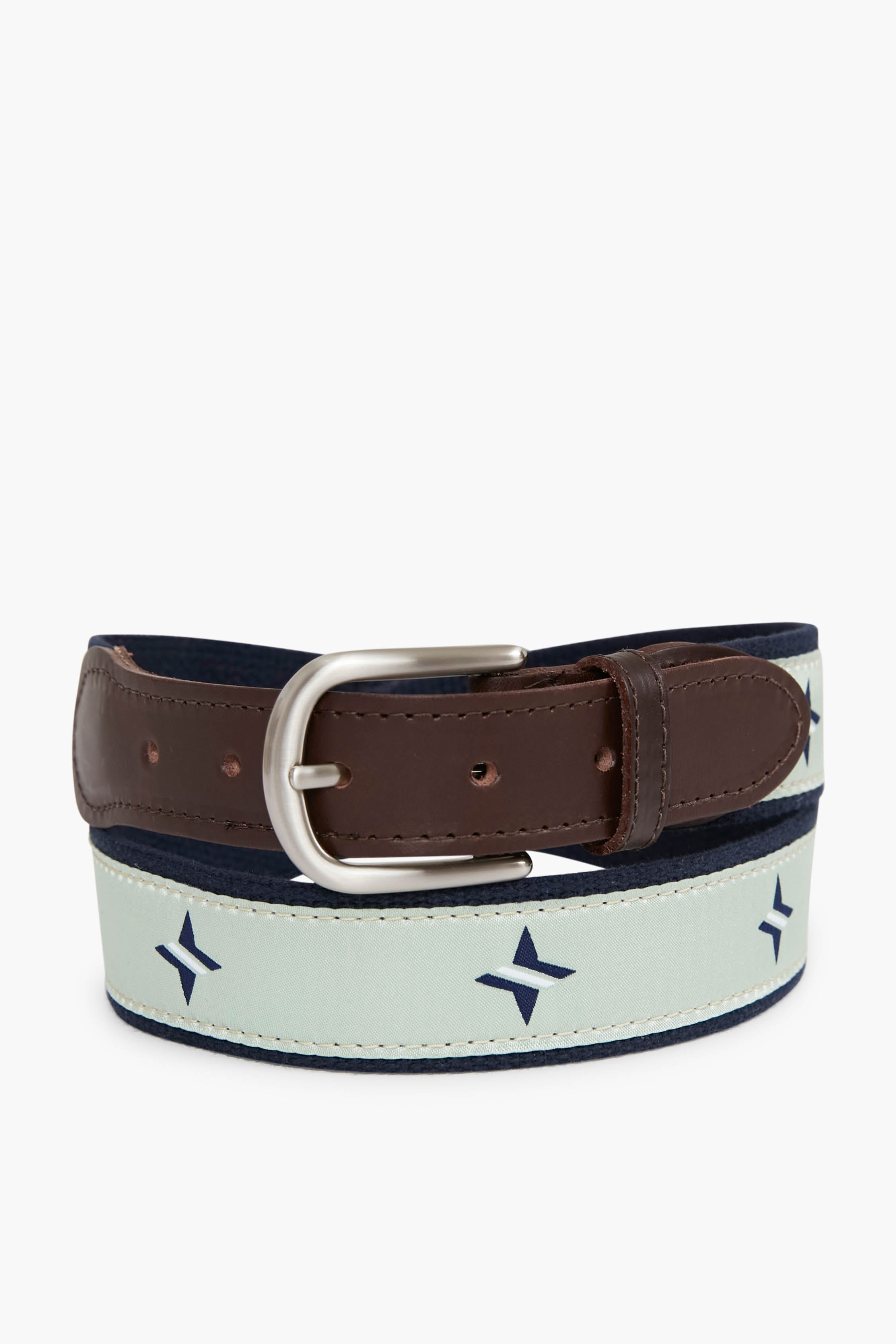 Brown Check Suede Belt – tmlewinuk