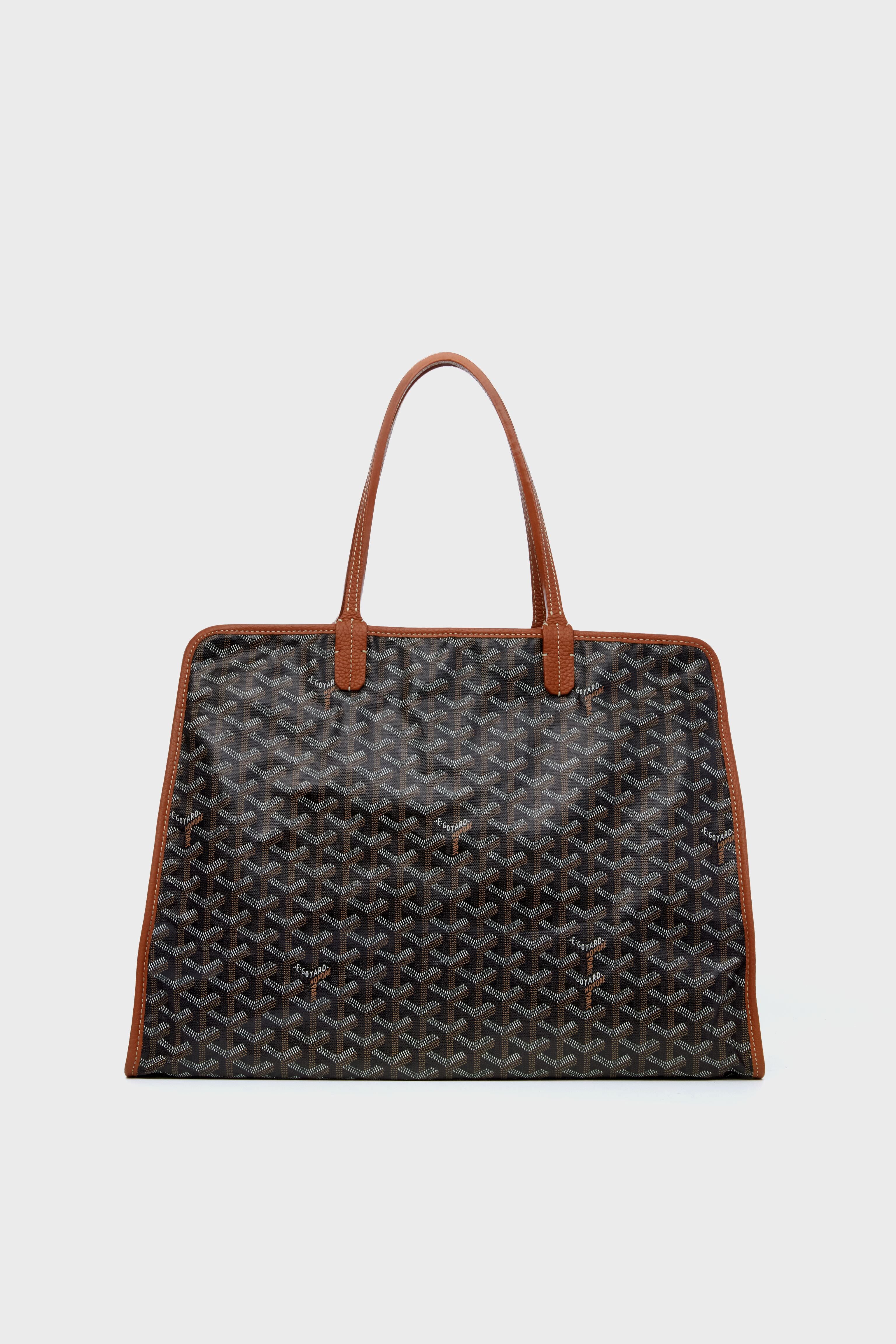 Goyard Brown Hardy PM Tote Tuckernuck Archive Collection