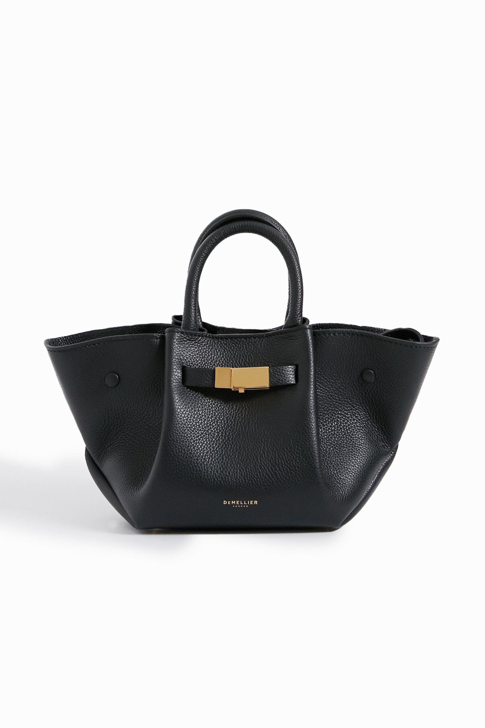 Demellier Leather New York Tote Bag - Black - One Size