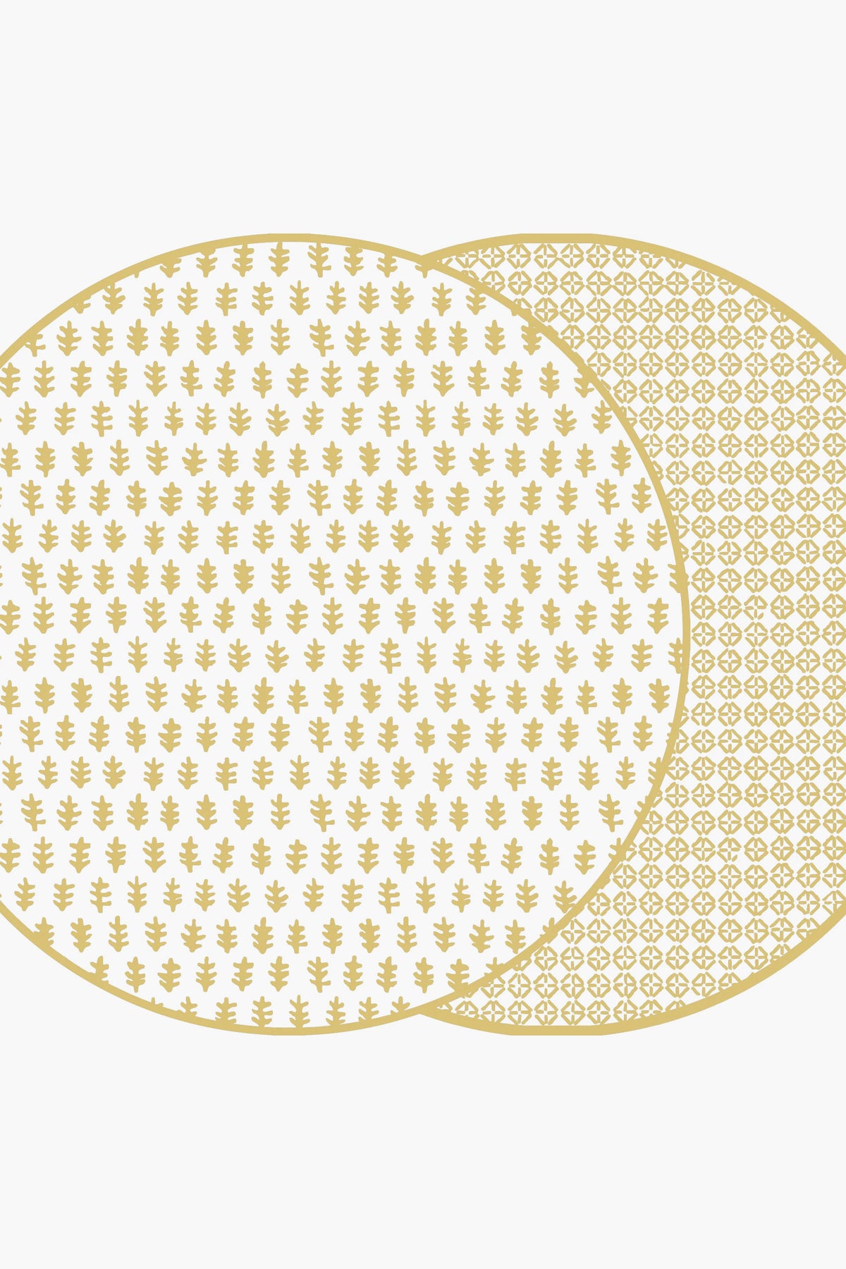 Reversible Wheat Raj and Jaipur Placemats Set of 2