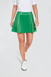 Green Piped 15 Inch Renee Golf Skirt