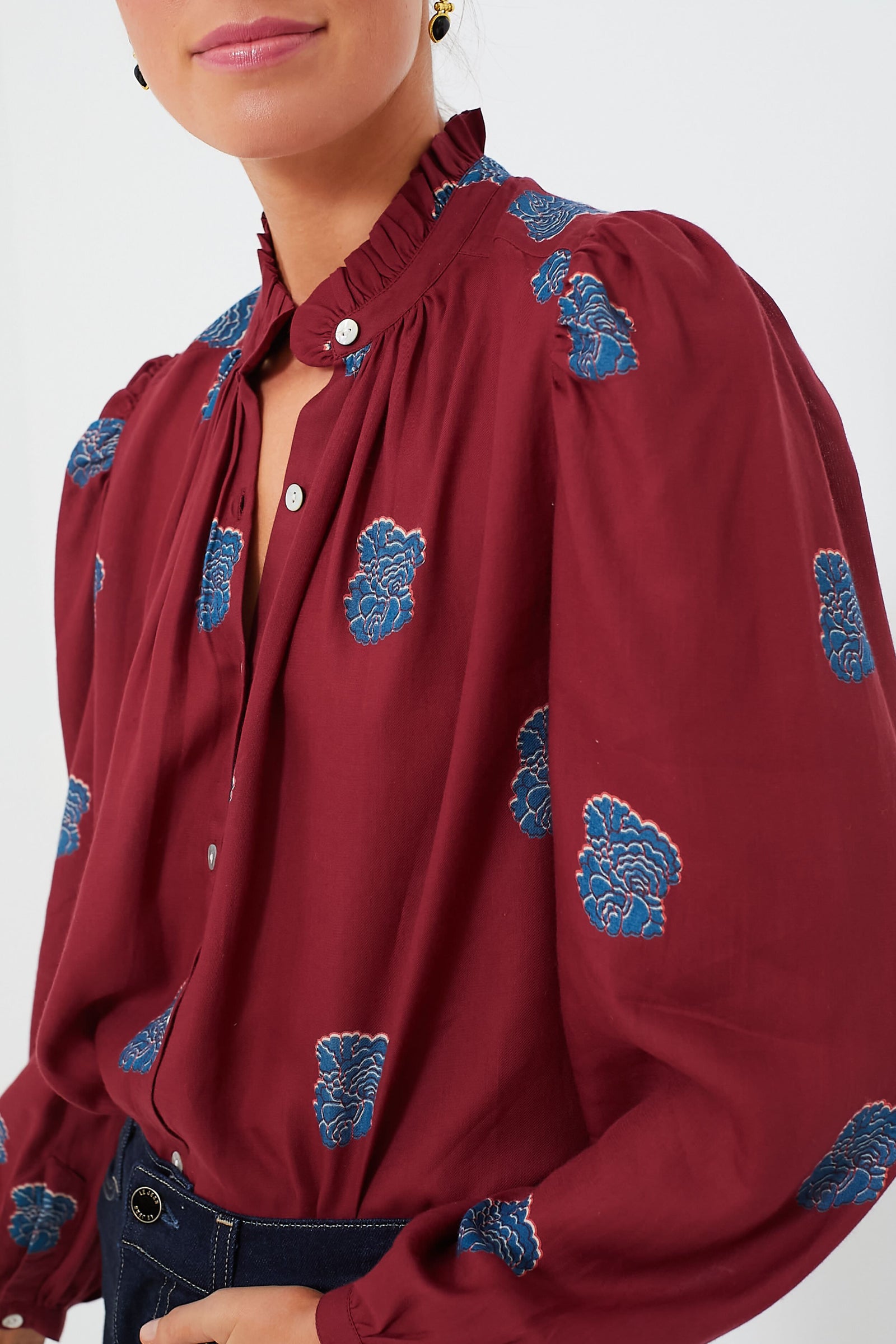 Red Burgundy Annabel Shirt