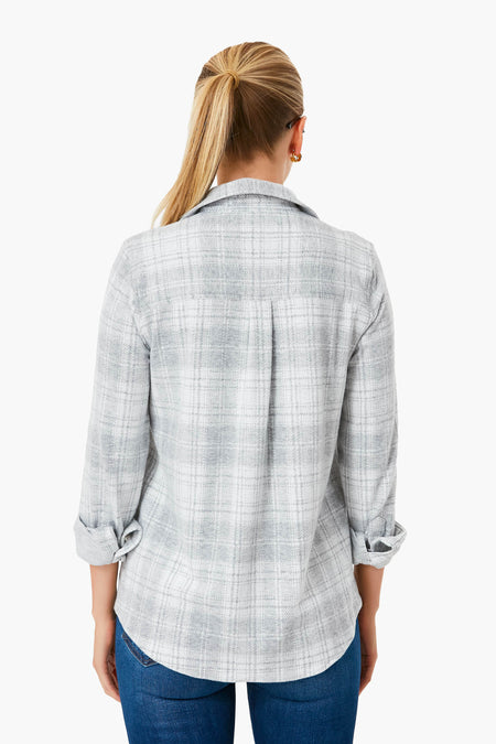 Winter Clouds Plaid Legend Sweater Shirt