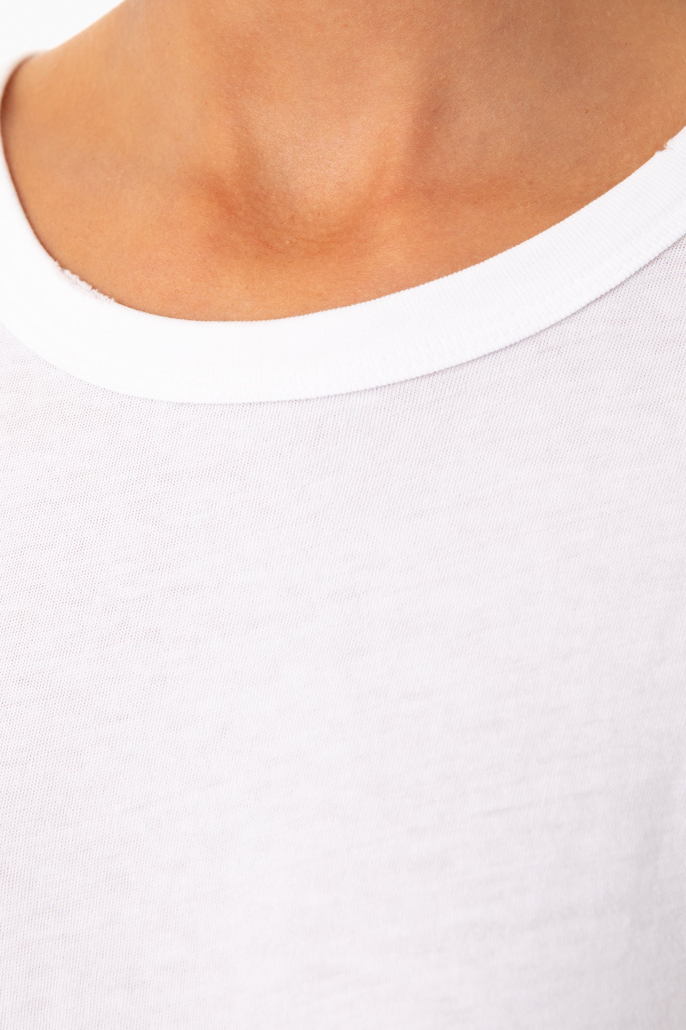 True White Boxy Crew Tee