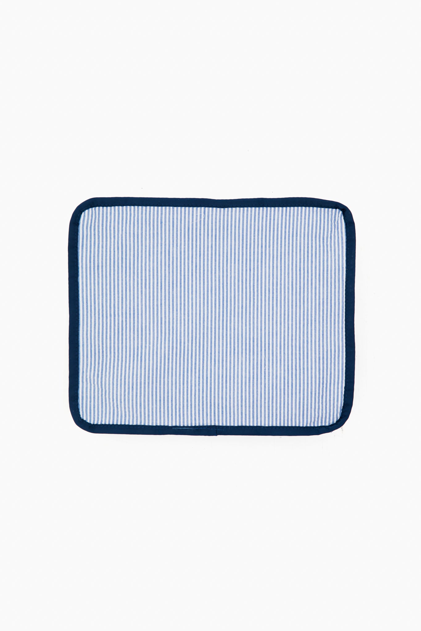 Blue Seersucker Travel Set
