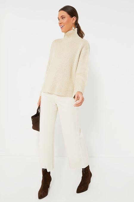 Tan Shimmer Knit Helen Sweater