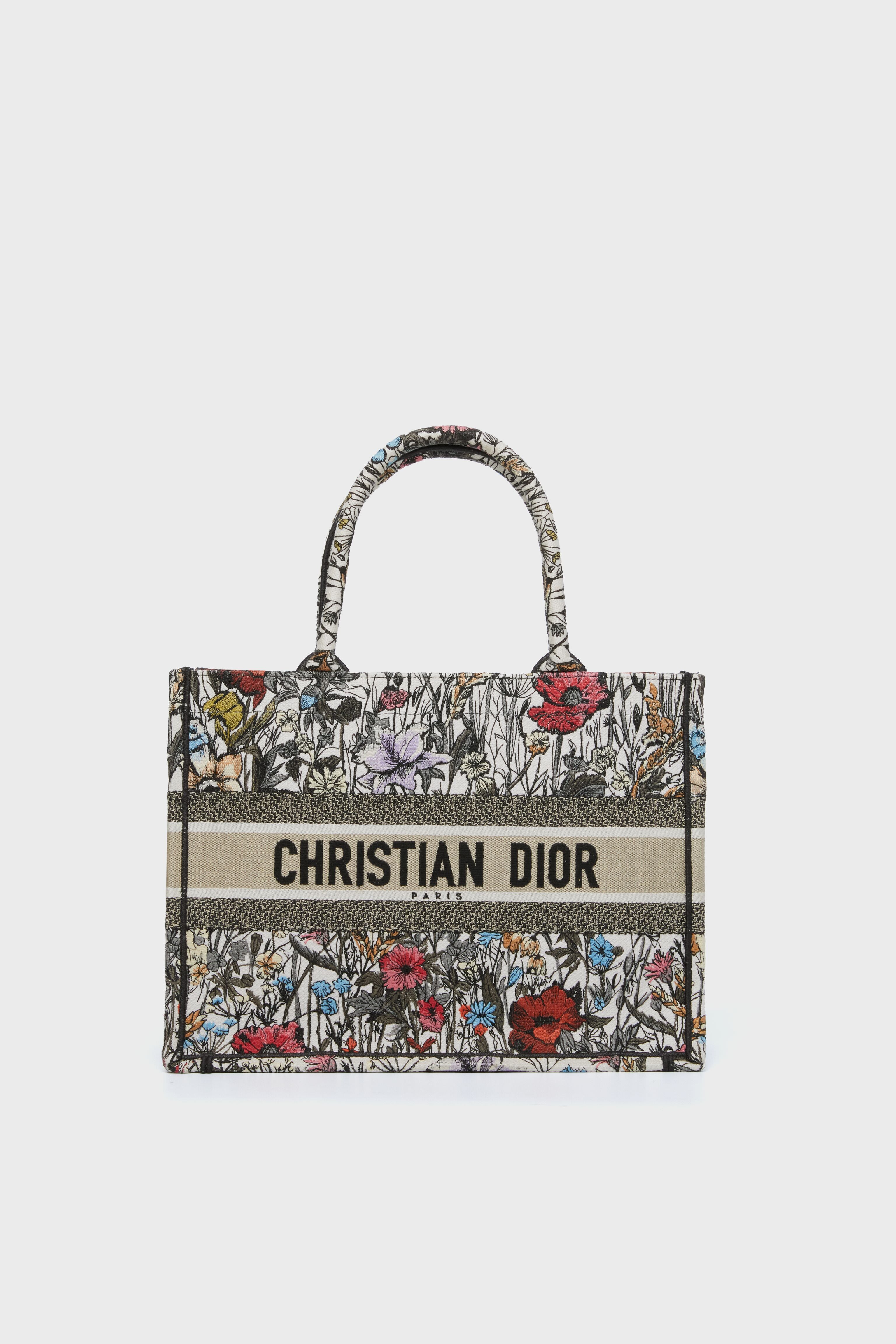 Christian Dior Flower Canvas Medium Book Tote | Tuckernuck Archive