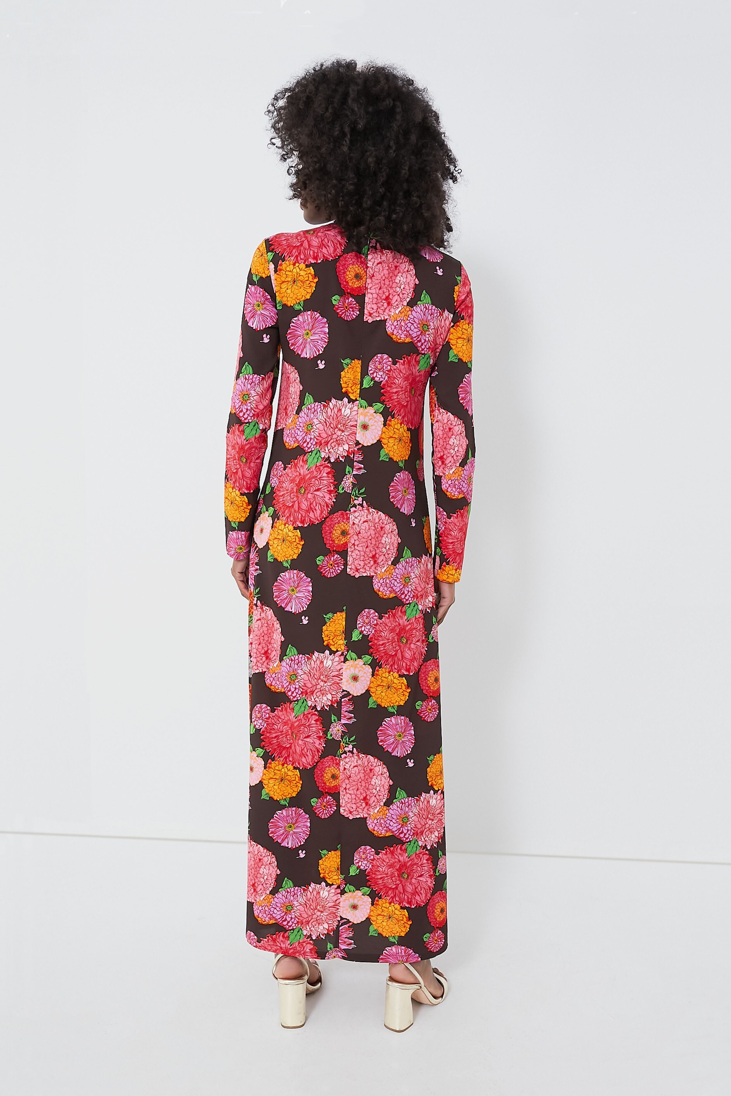long sleeve midi swing dress Gyn Long Sleeve Swing Dress