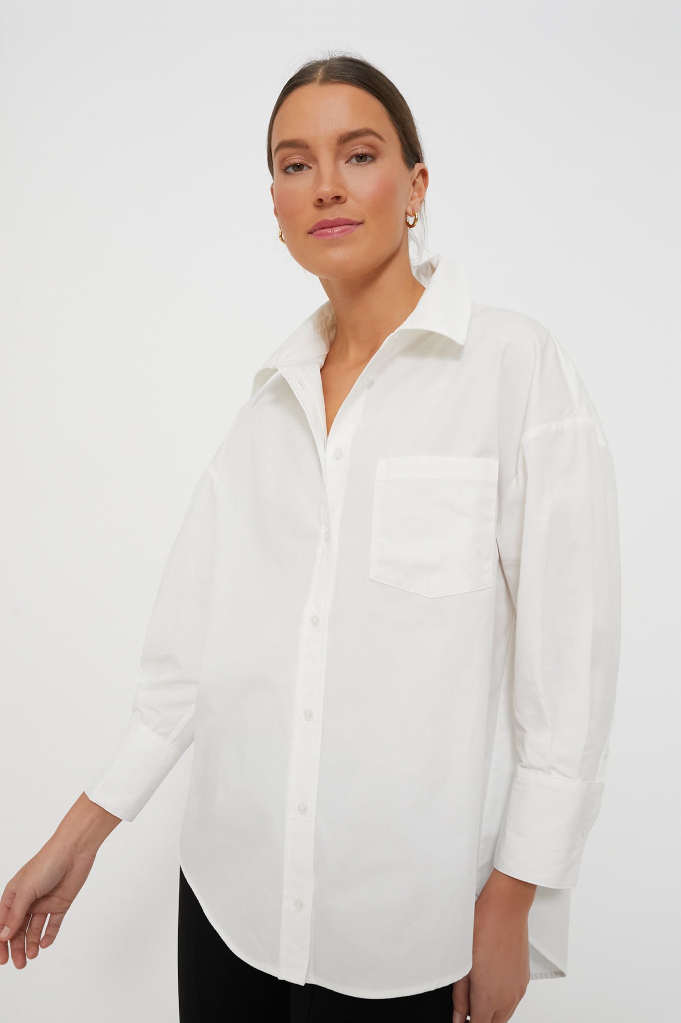 Anine Bing Mika Shirt in White – Oliver