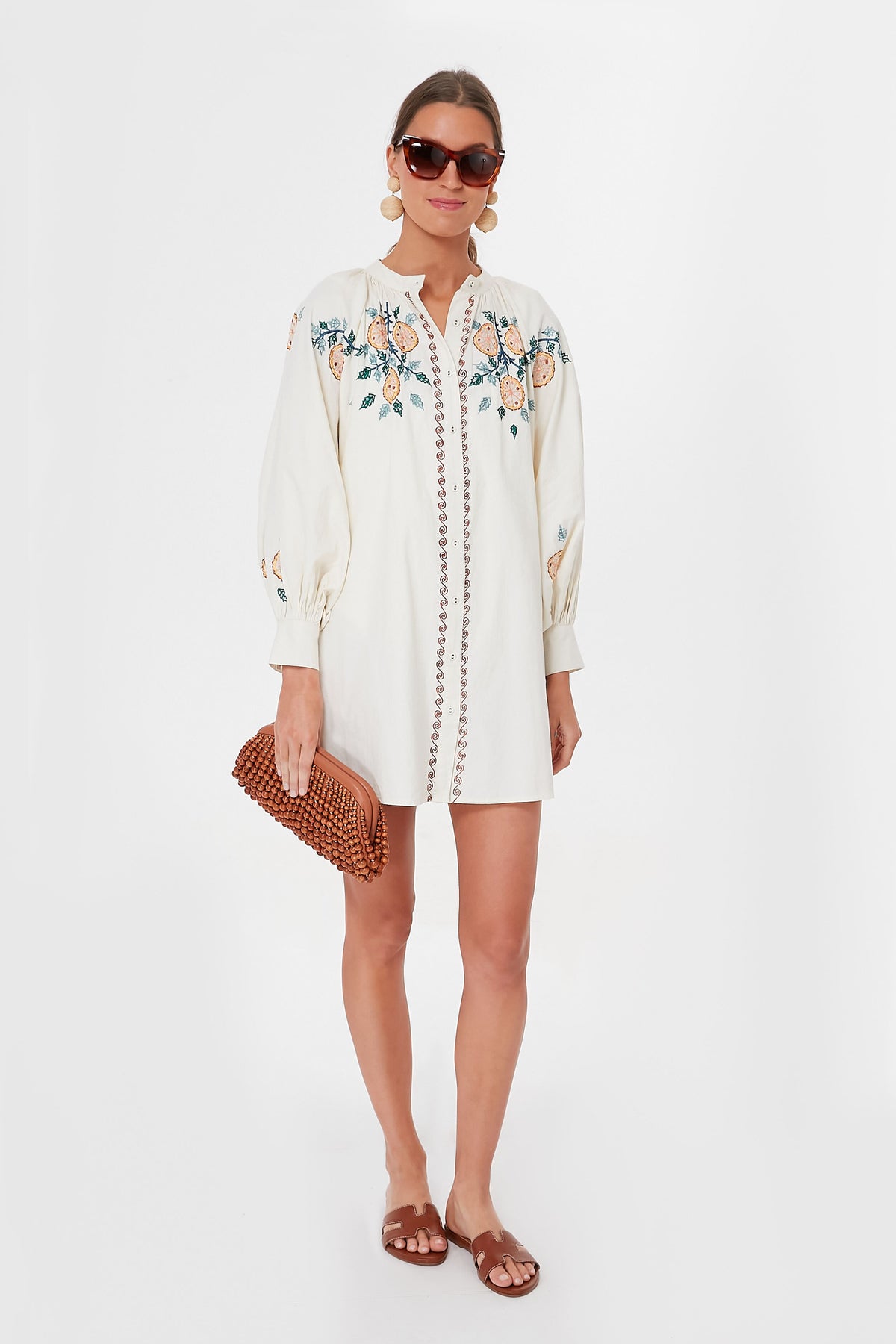 carolina k embroidered dress Gardenia Augustina Dress