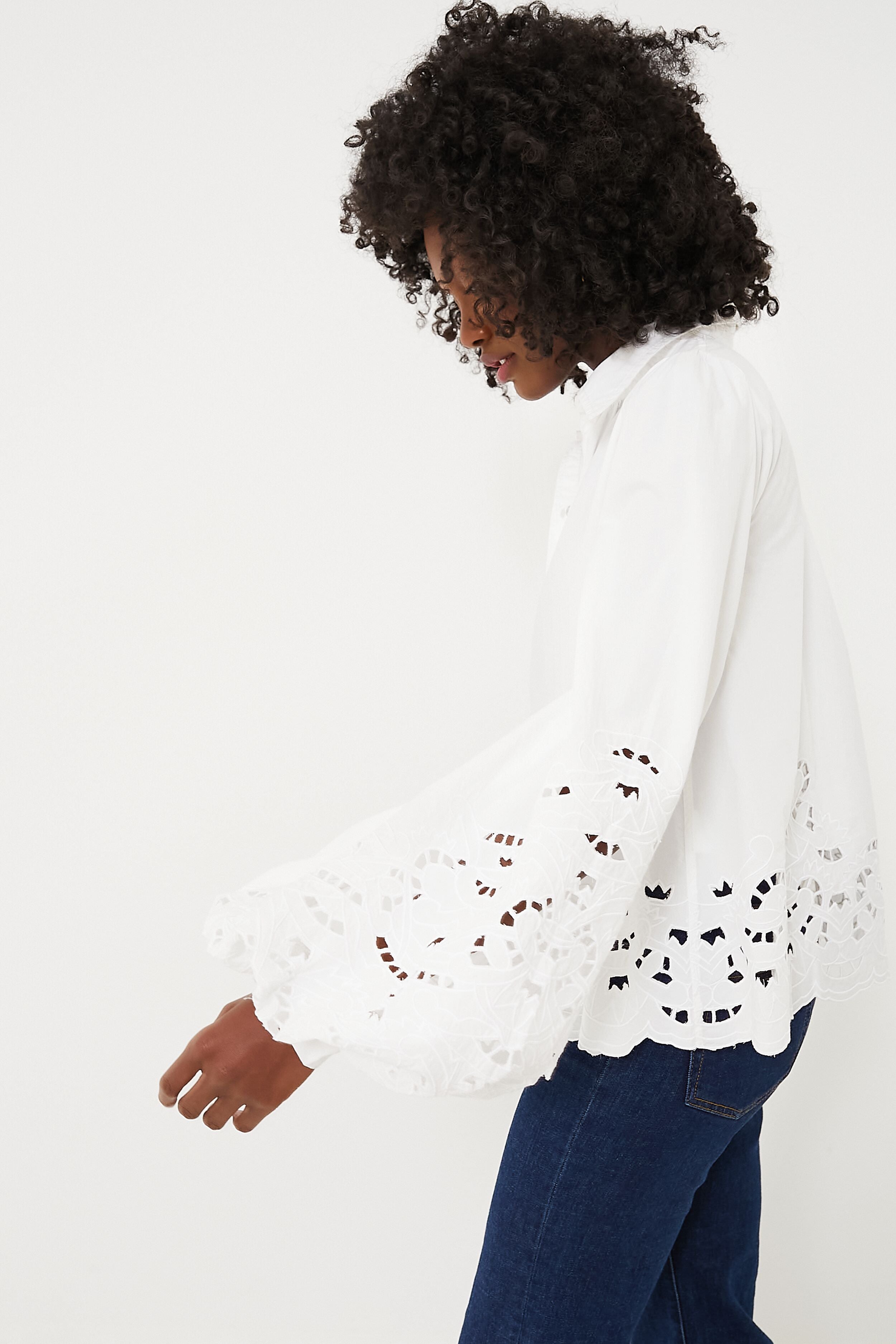 Poplin Lace Blouse