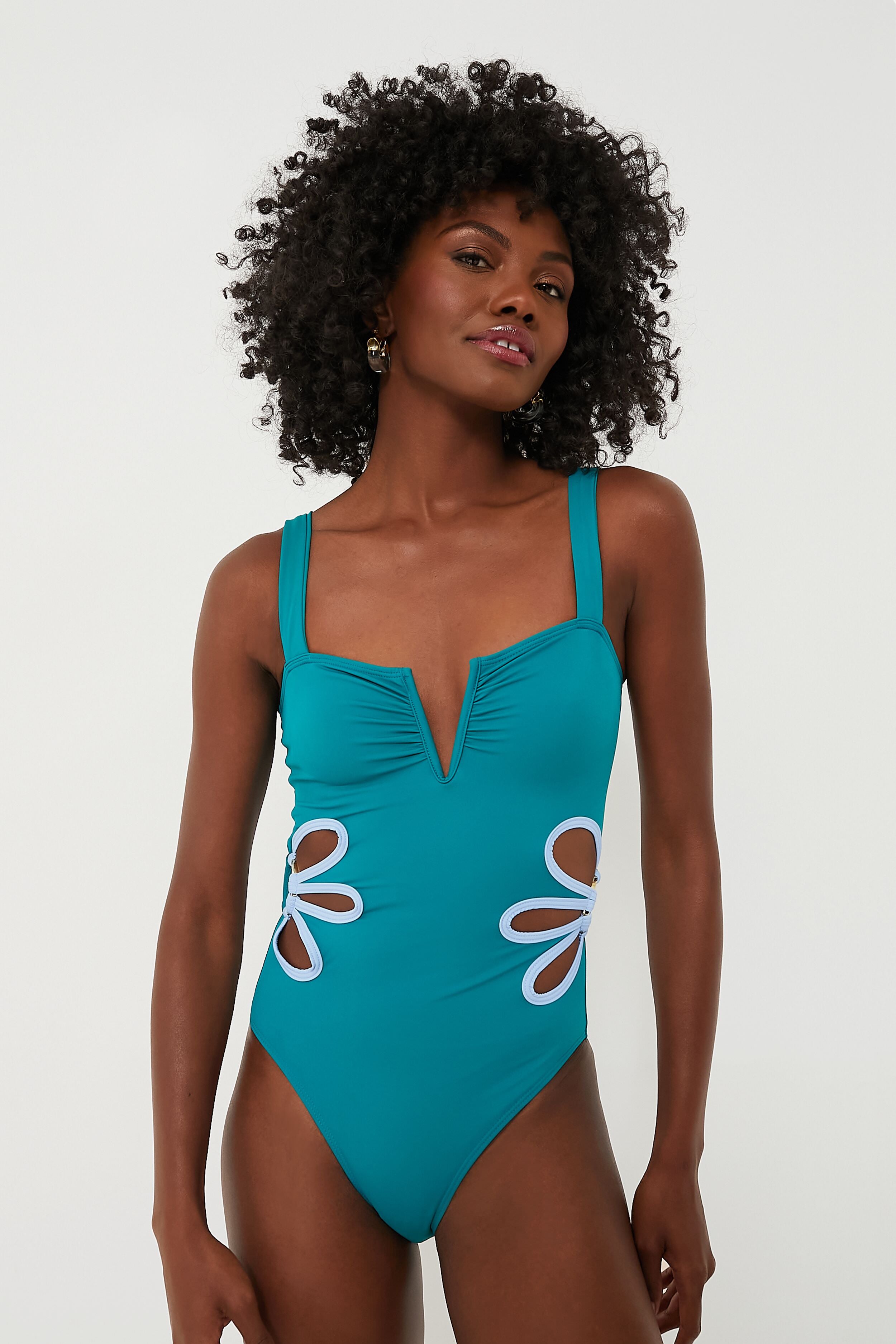 Exclusive Ocean and Blue Flora One Piece | Follow Suit