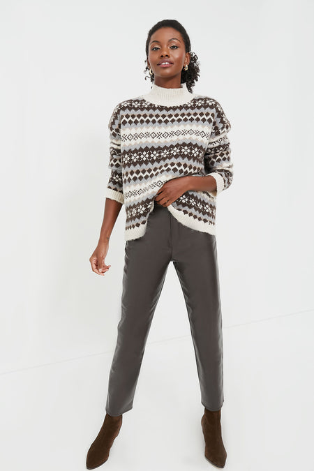 Brown and Grey Fair Isle Loch Sweater