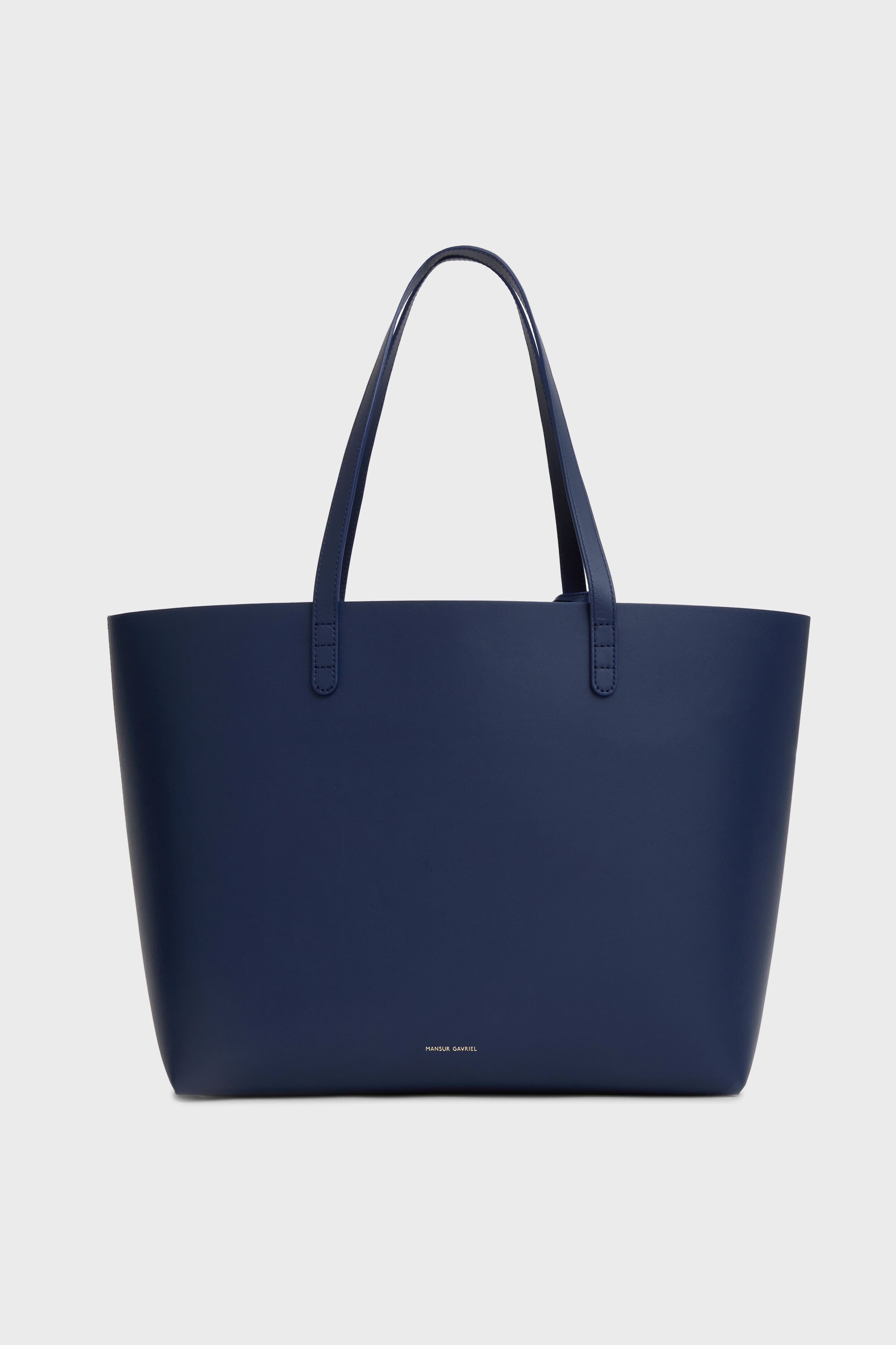 MANSUR GAVRIEL ネイビー 2WAY 本革 バッグ 未使用 Mansur Gavriel Small Leather Zip Tote blue $545 Made in Italy | eBay