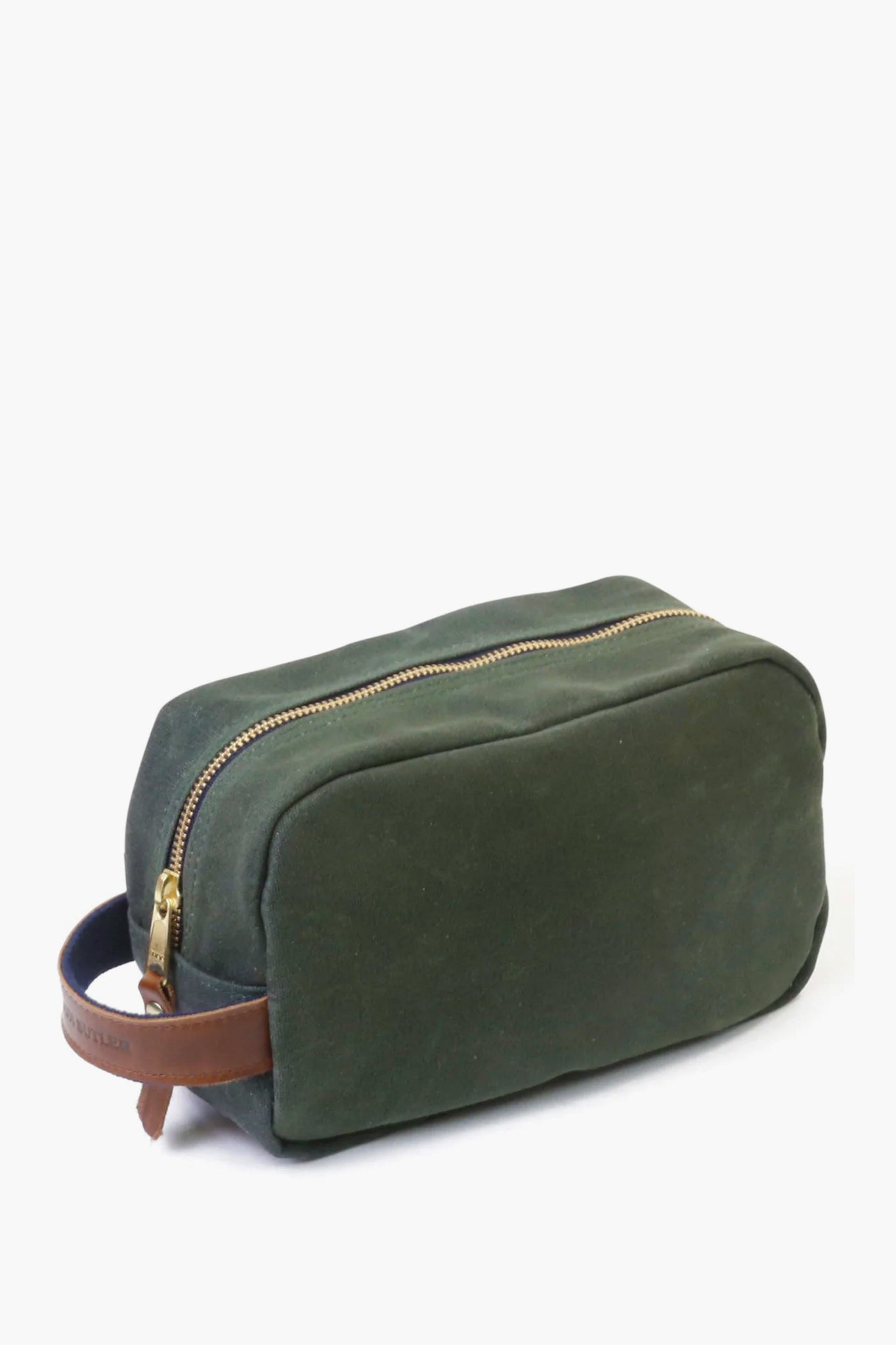 Hunter Green Waxed Canvas Heritage Shave Kit