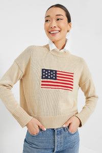 Beachwood Cropped Americana Sweater