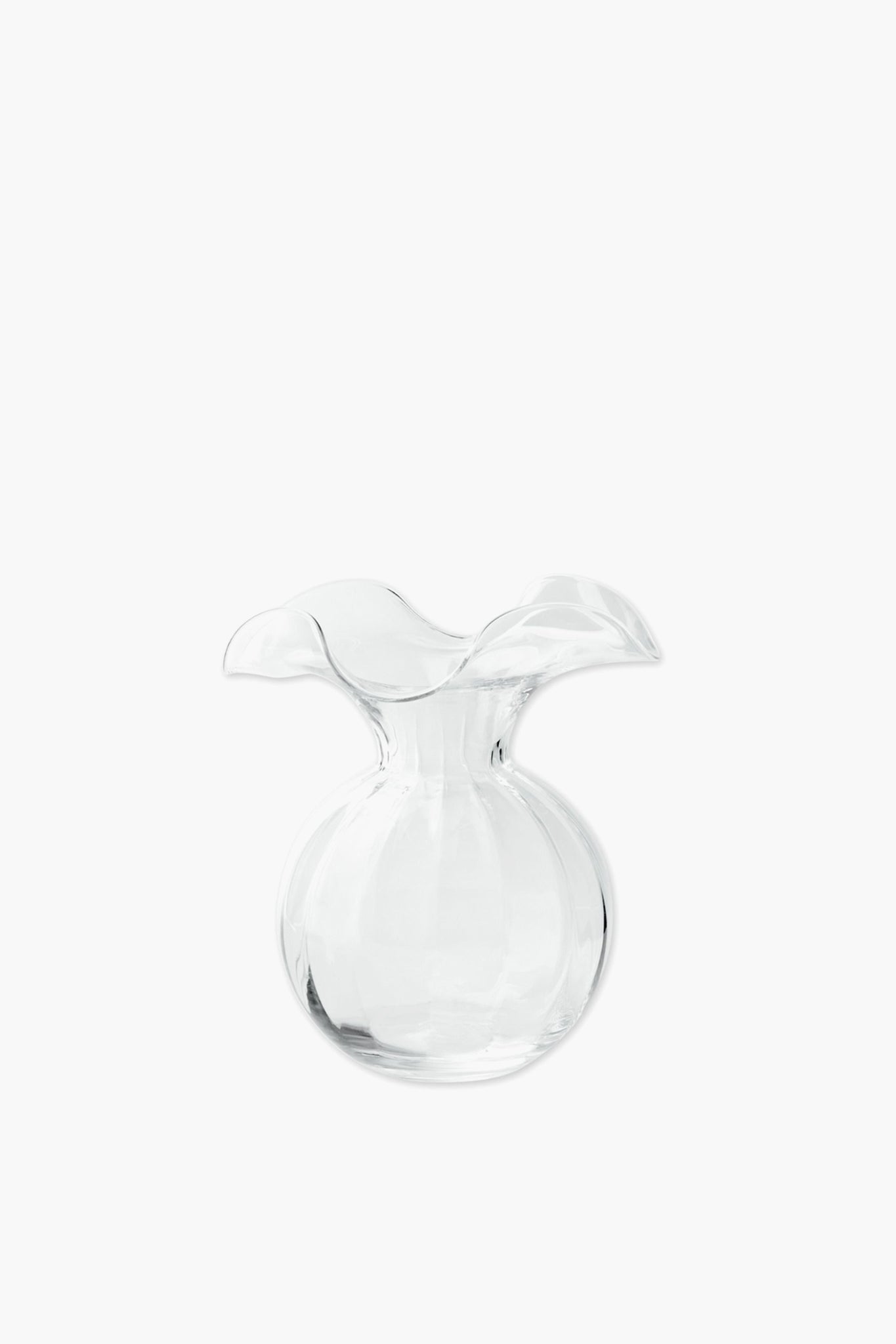 Hibiscus Glass Medium Fluted Vase