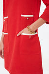 Red Francoise Mod Mini Dress
