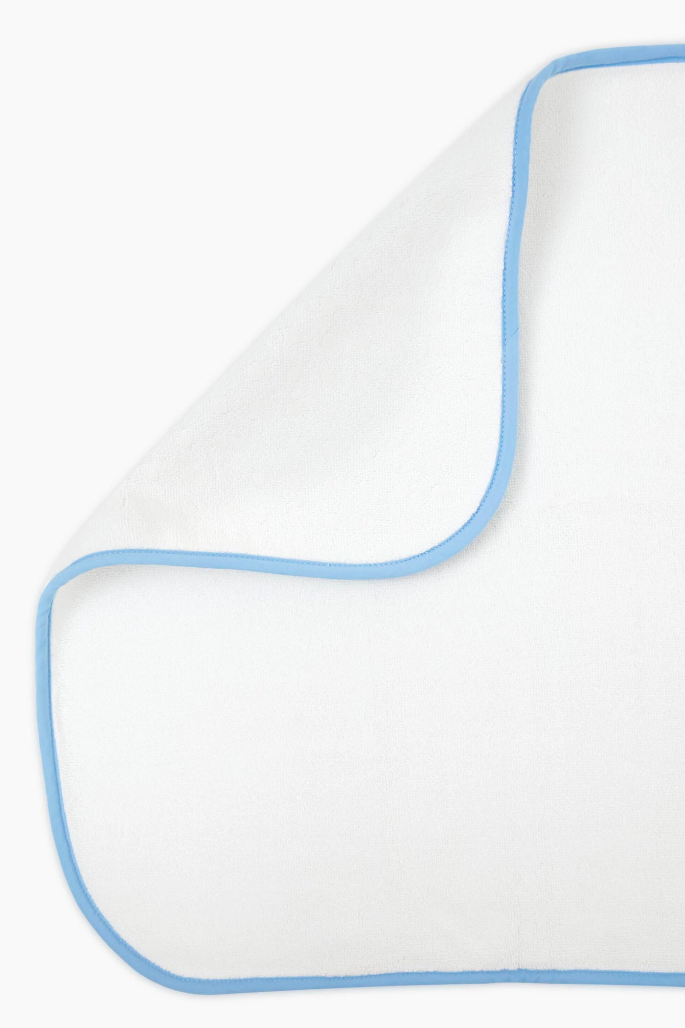 French Blue Piped Edge Bath Mat