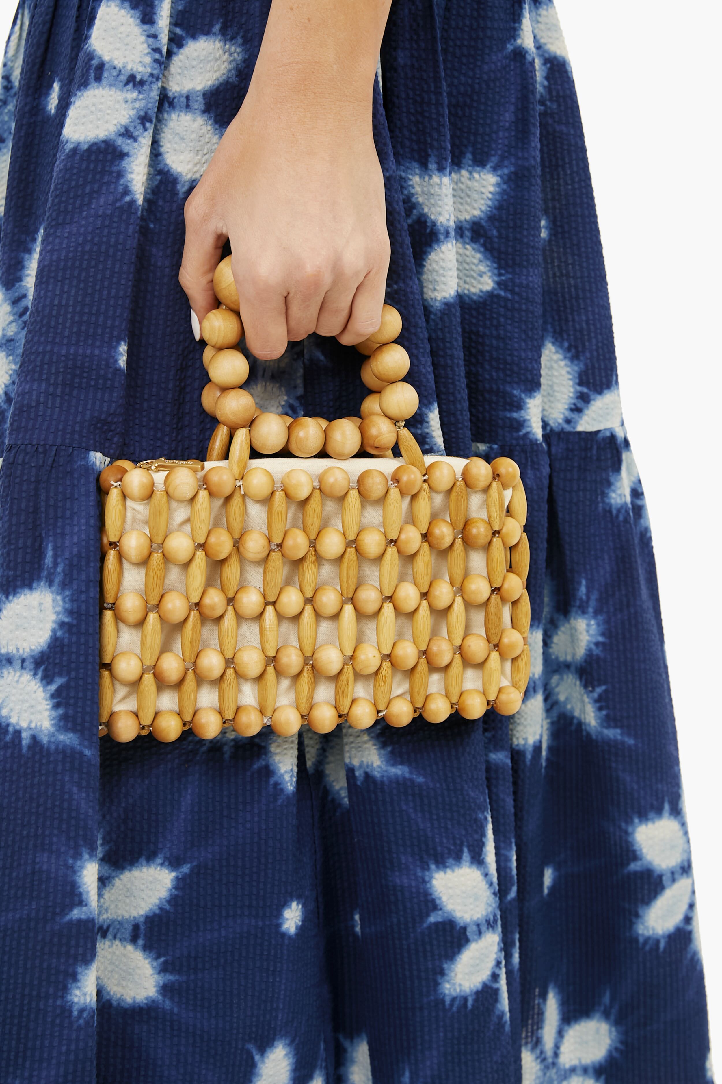 Natural Cora Top Handle Bag