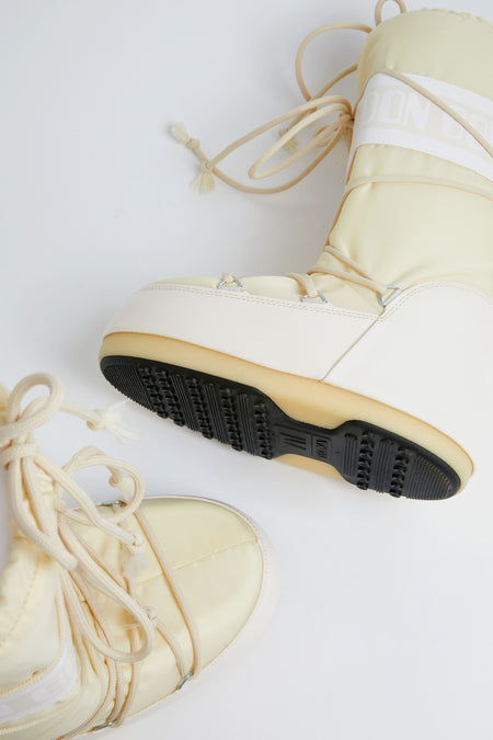 Cream Icon Nylon Boots Moon Boot1