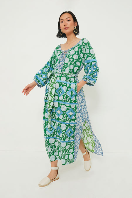 Sky Blue Mannar Kaftan