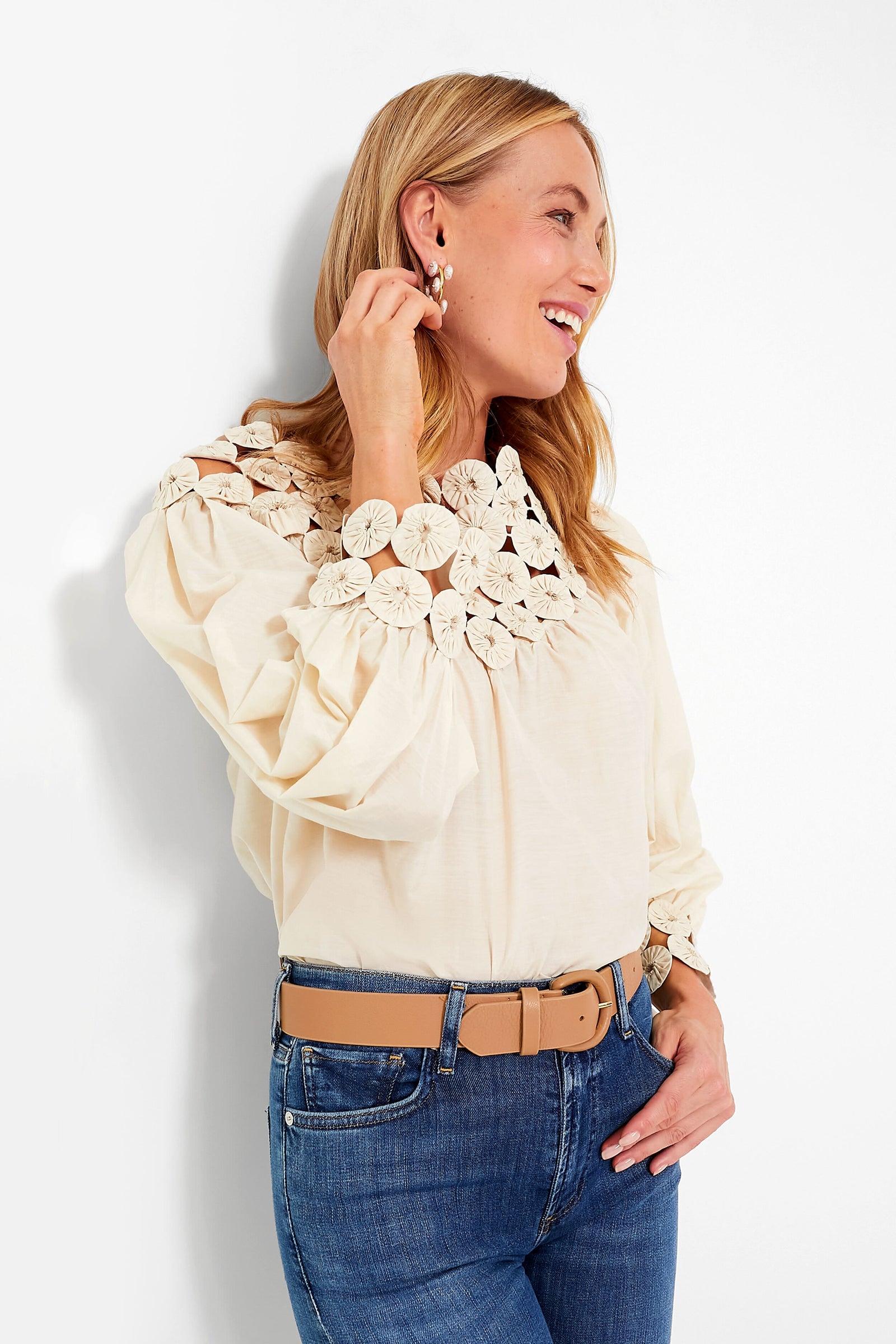 Cream Rosenberg Blouse