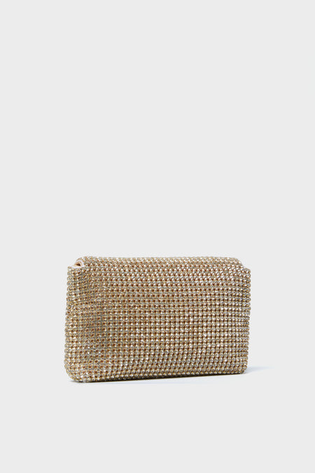 Gold Gauge Diamante June Bag