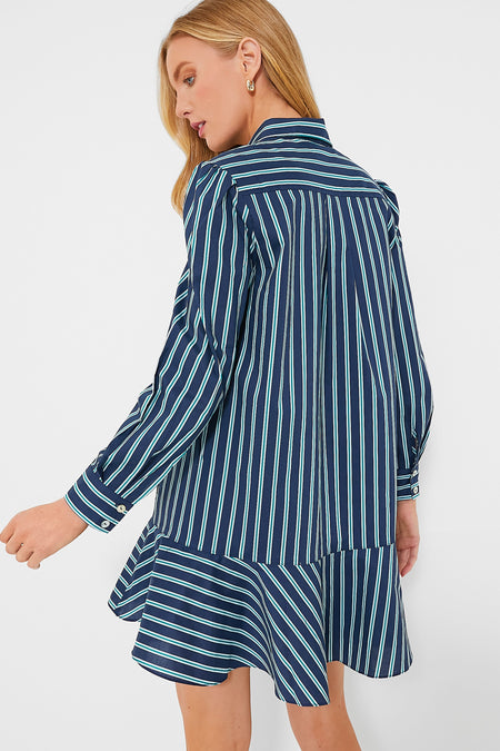 Lagoon Stripe Callahan Shirt Dress