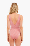 Coral Striped Michelle One Piece