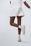 White and Fresh Buds 15 Inch Naomi Tennis Skirt