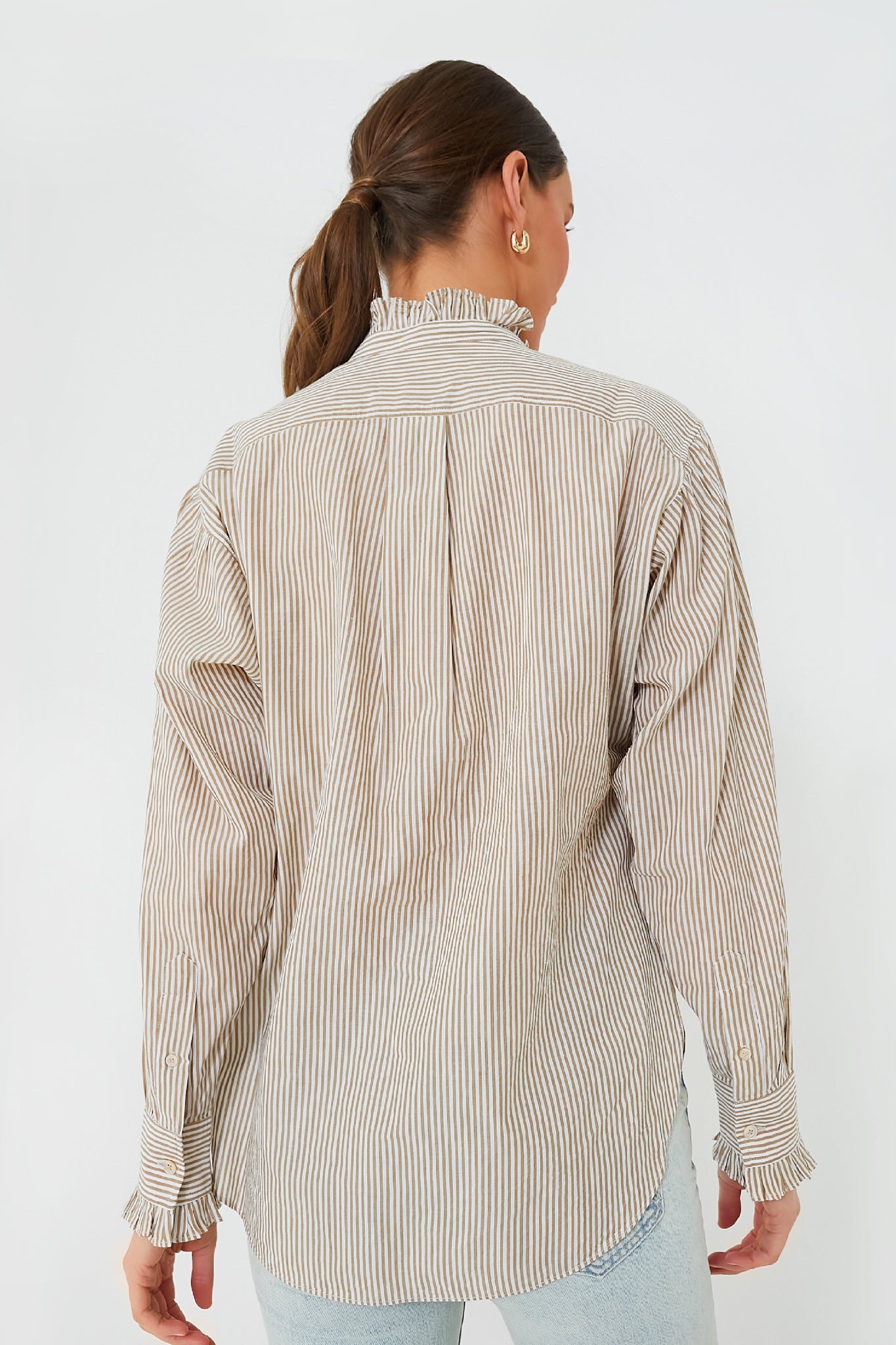 Women's Saoli Striped Shirt In Ochre