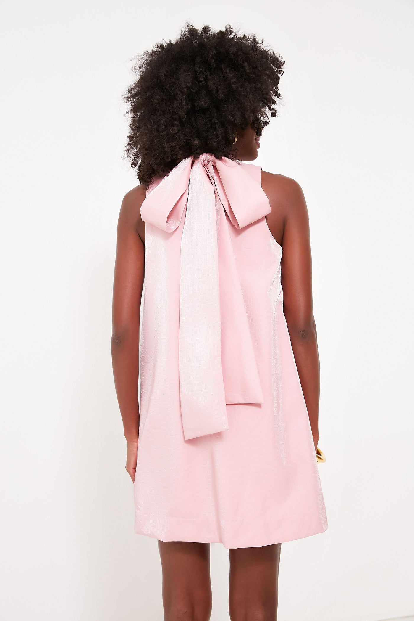 Pink Bobbi Mini Dress with Bow | Hyacinth House