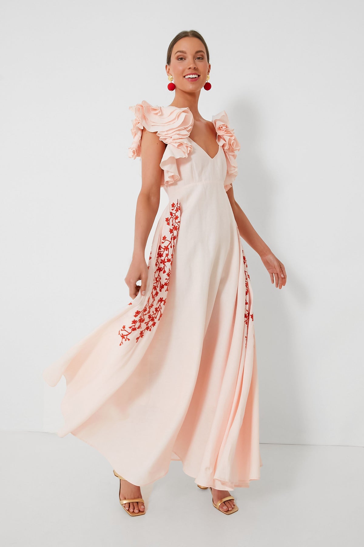 Peach Essen Maxi Dress | Fanm Mon Peach Essen Maxi Dress | Fanm Mon