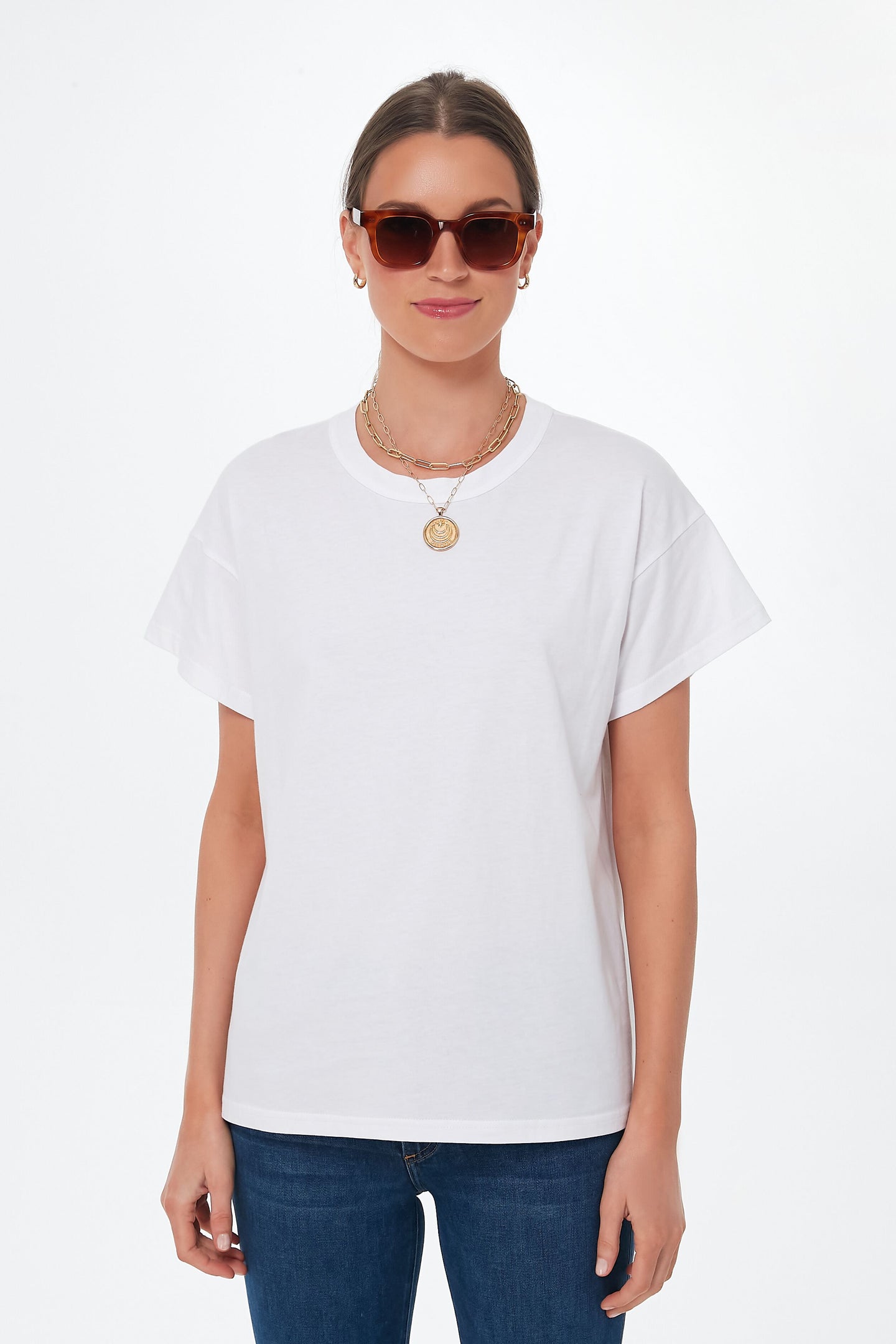 White Julia Tee